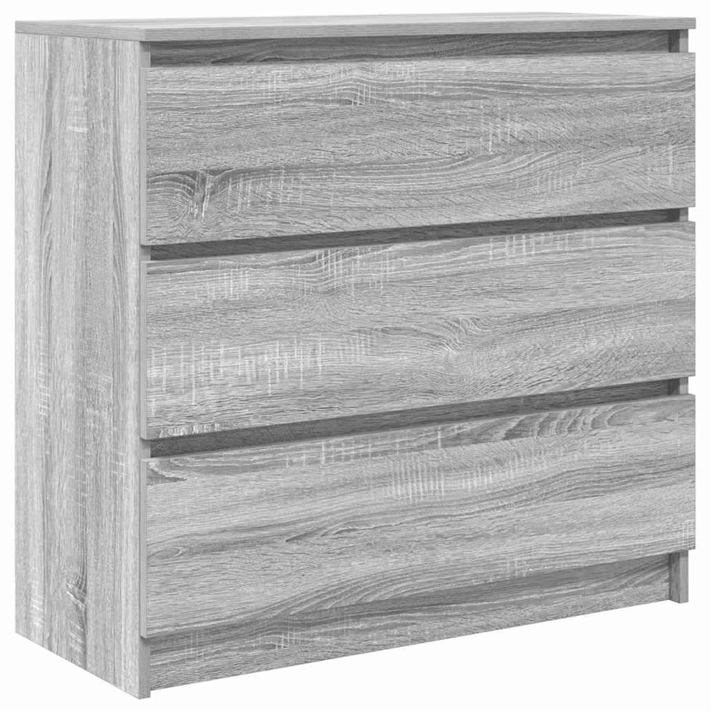 Sideboard Grey Sonoma 80x35x76 cm Engineered Wood